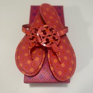 Pink Tory Burch Miller Sandals - sold out color!